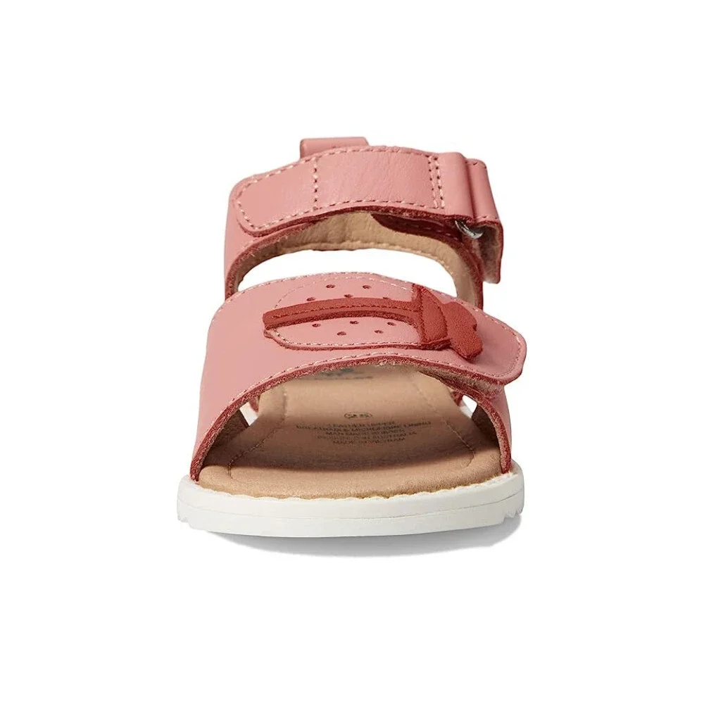 Old Soles Sister-Bug Sandals Toddler Girl's 7 Snow Bright Red Leather ZOGG3184